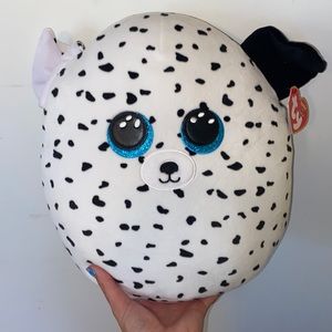 Ty squish-a-boo Dalmatian NWT 12”